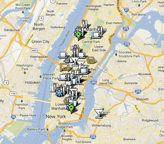 My custom Google Maps - New York by Sara Rosso